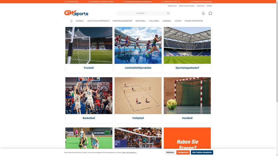 Portfolio GWsports | Porterías y Material Deportivo