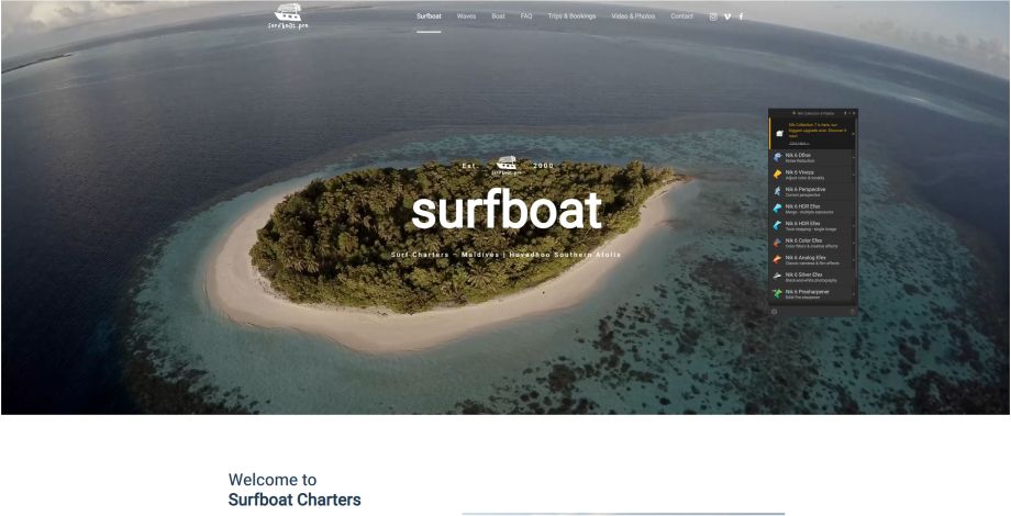 Surfboat.pro - Website Homepage